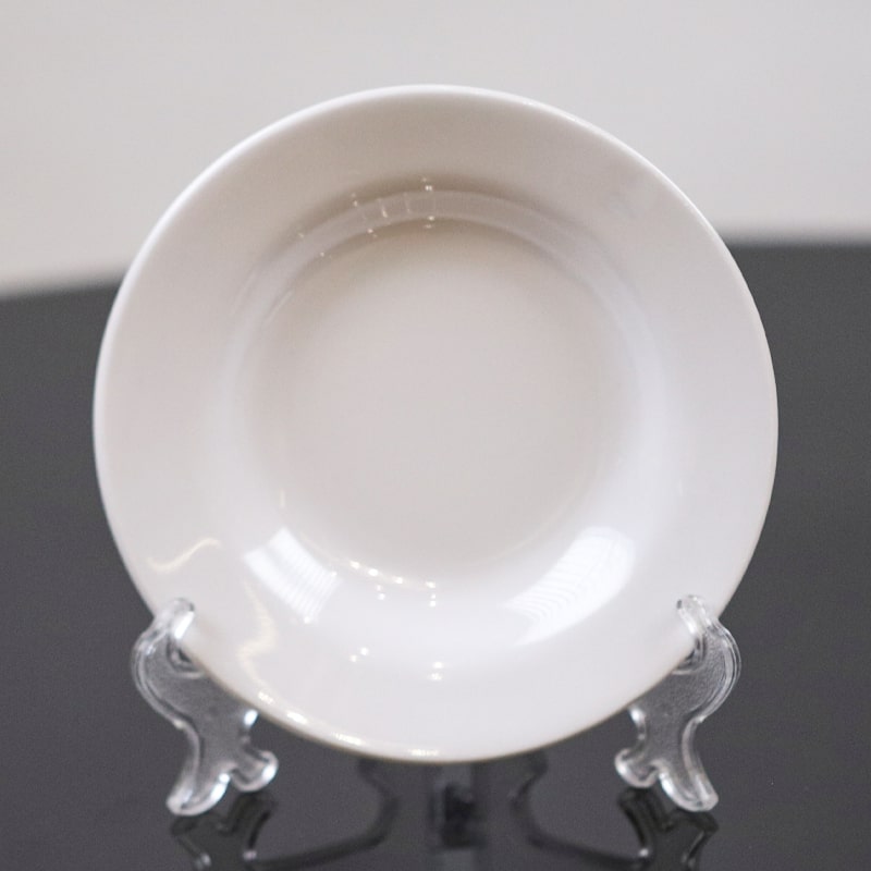 صحن اكل ميلامين ابيض 9"