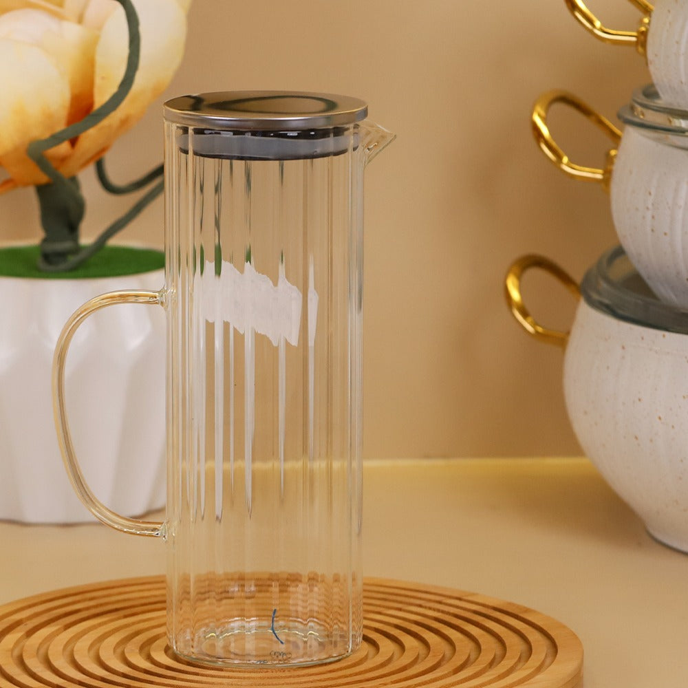 ابريق ماء 1200 مل غطاء خشب