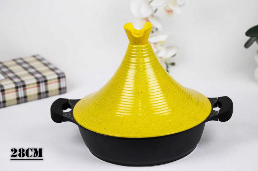 طاجن جرانيت ثقيل ملون 28سم ملون