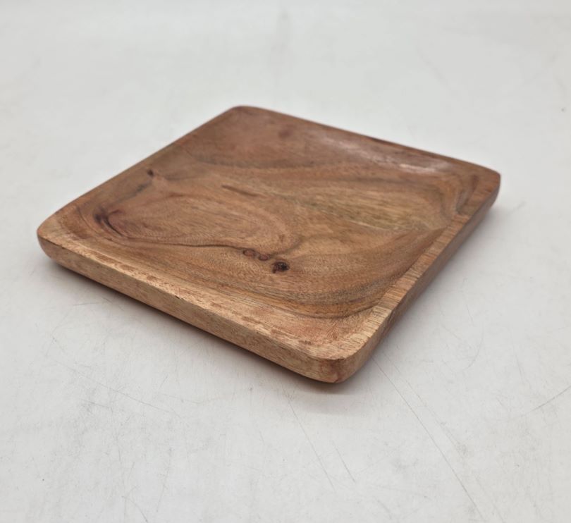צלחת הגשה 15X15 ס"מ עץ ACACIA