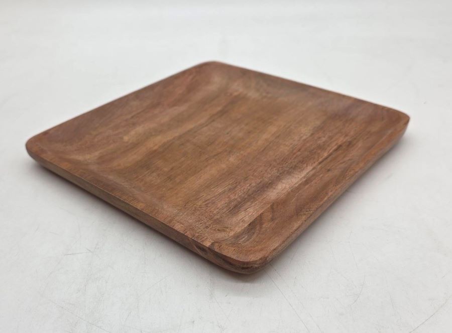 צלחת הגשה 20X20 ס"מ עץ ACACIA