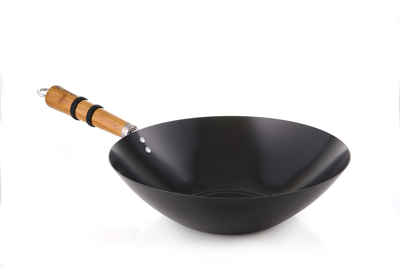 ווק עמוק להקפצה 32 ס"מ 1.5 מ"מ שחור נון-סטיק נעמן