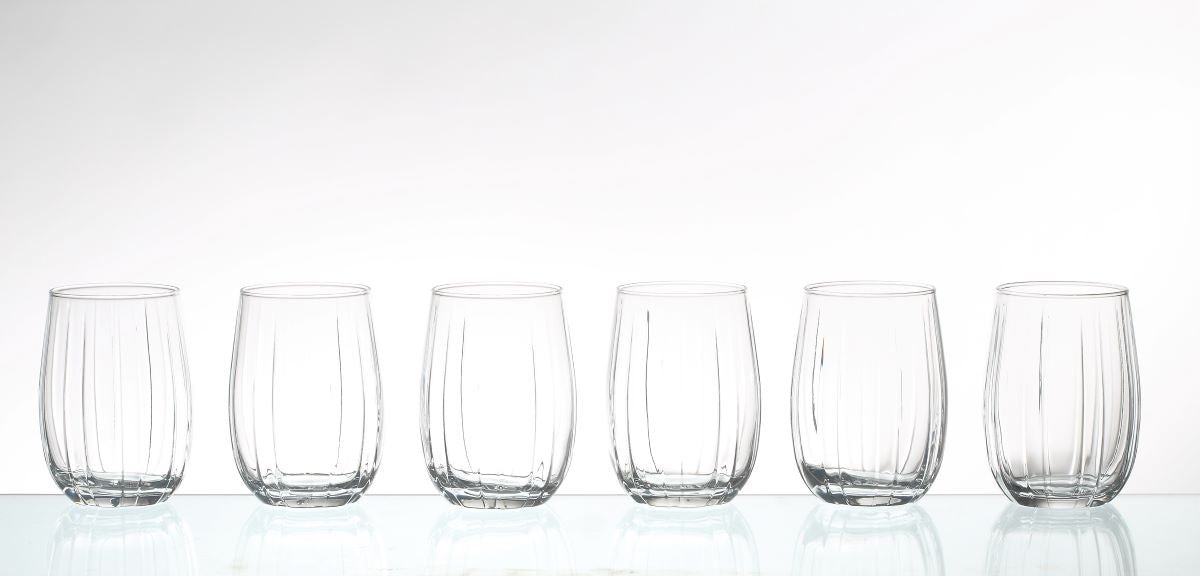 כוס שתייה קרה סט (6) SLEEVE 380cc 420405 LINKA זכוכית