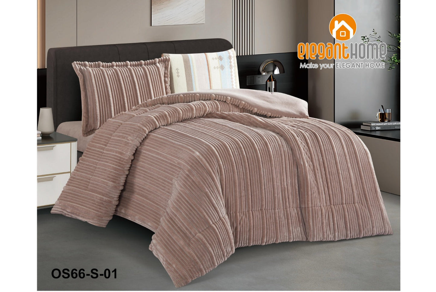 طقم لحاف شتوي مفرد للسرير 4 قطع FEVER