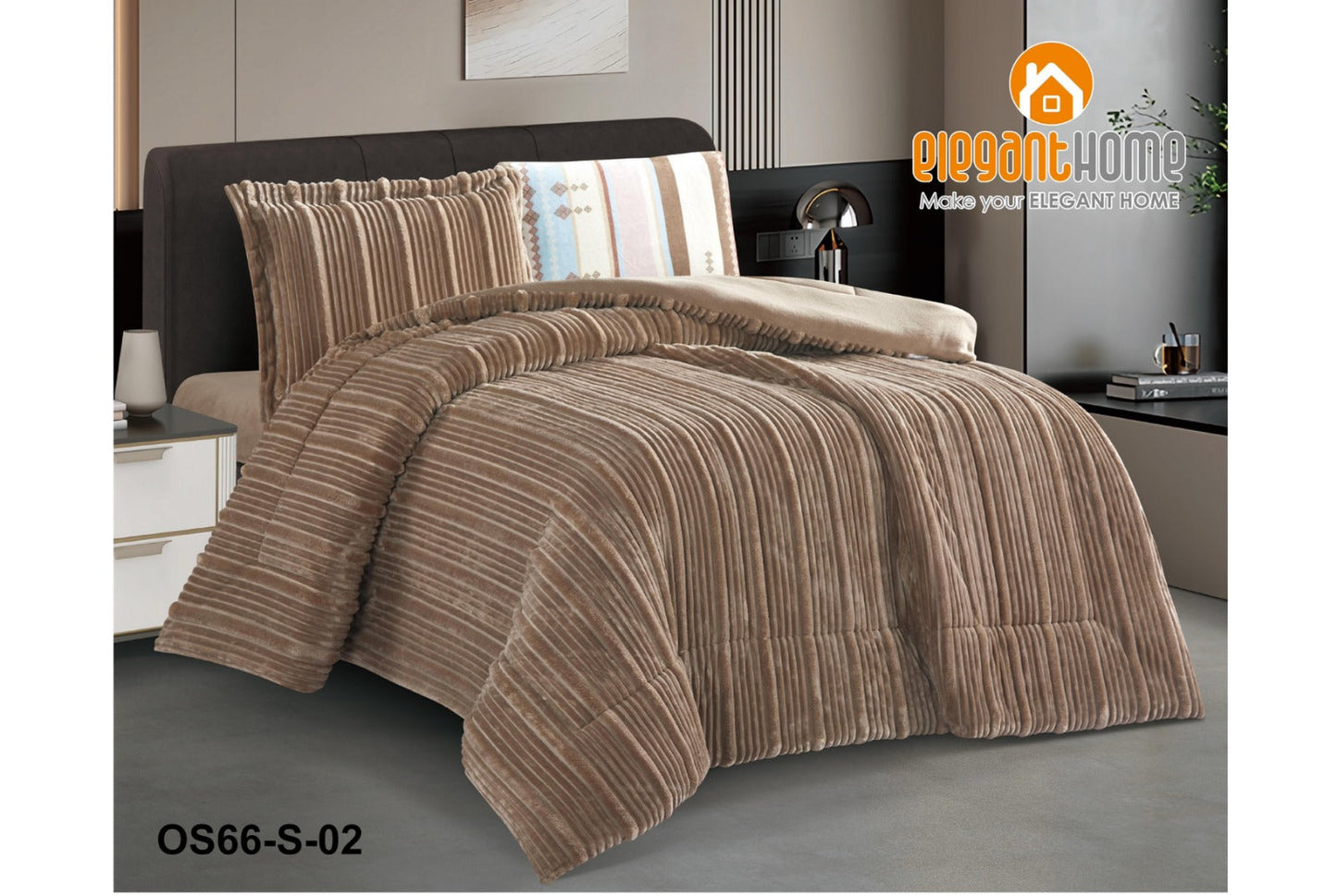 طقم لحاف شتوي مفرد للسرير 4 قطع FEVER