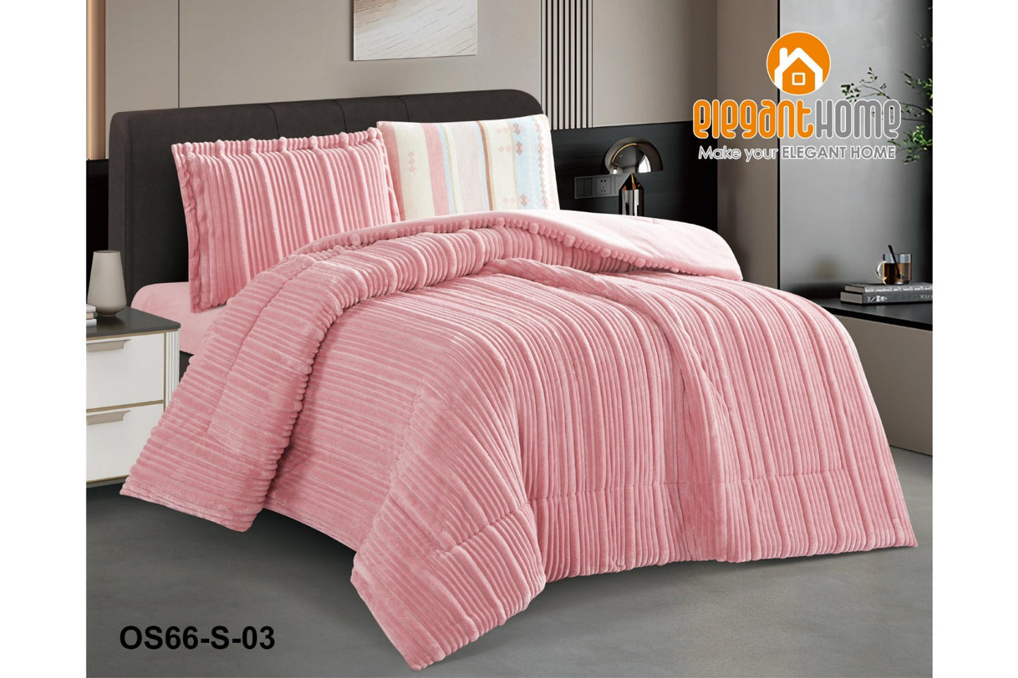 طقم لحاف شتوي مفرد للسرير 4 قطع FEVER