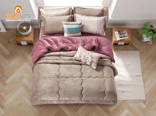 طقم مفارش شتوي مزوج COLORING