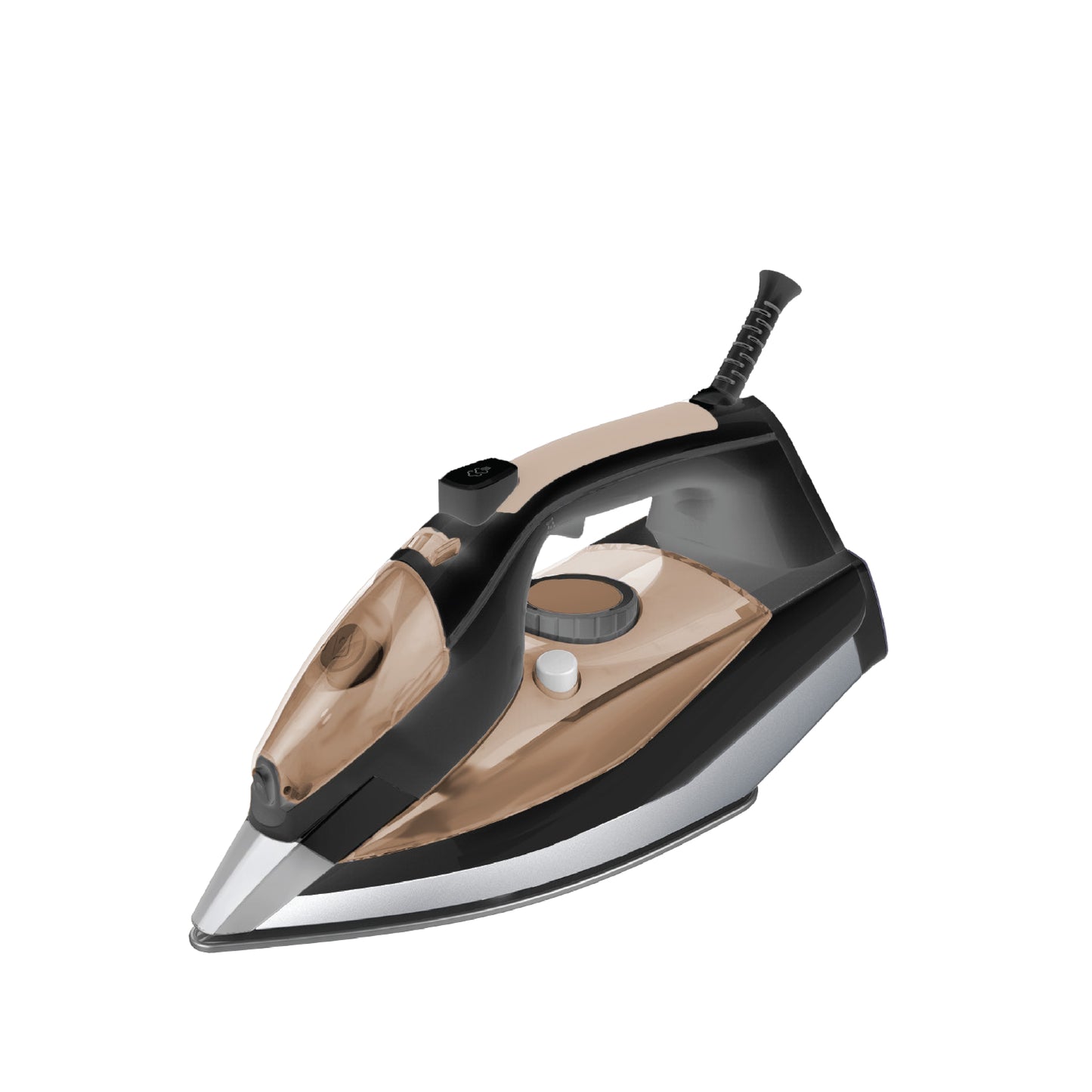 מגהץ אדים 2500 ואט, חום, בסיס קרמי.