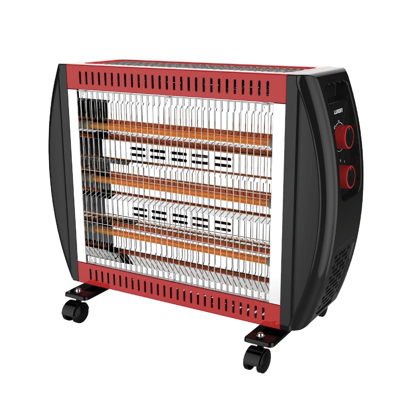 دفاية 3+2 مقوس لون أحمر وأسود 2400واط