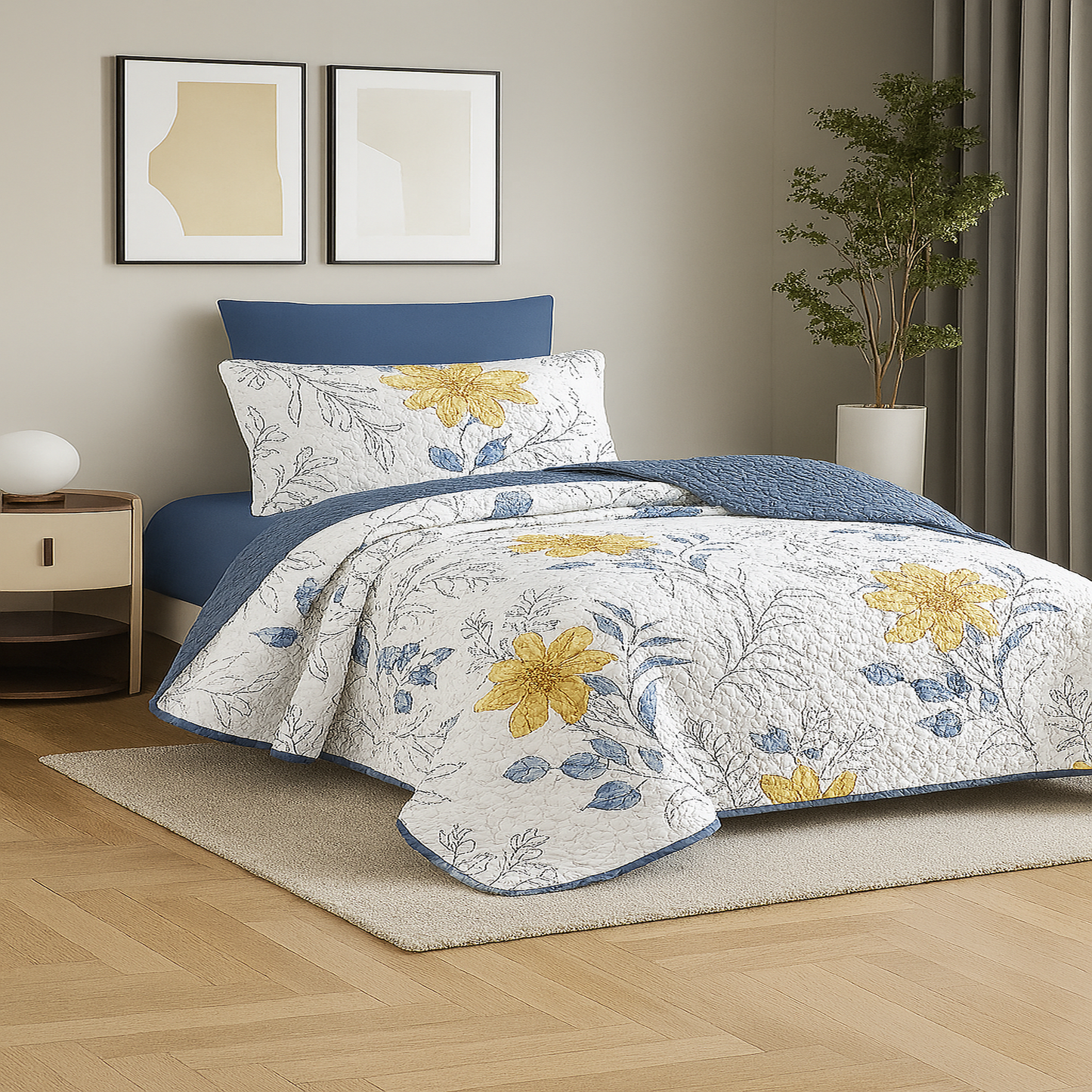 طقم غطاء سرير مفرد 3 قطع