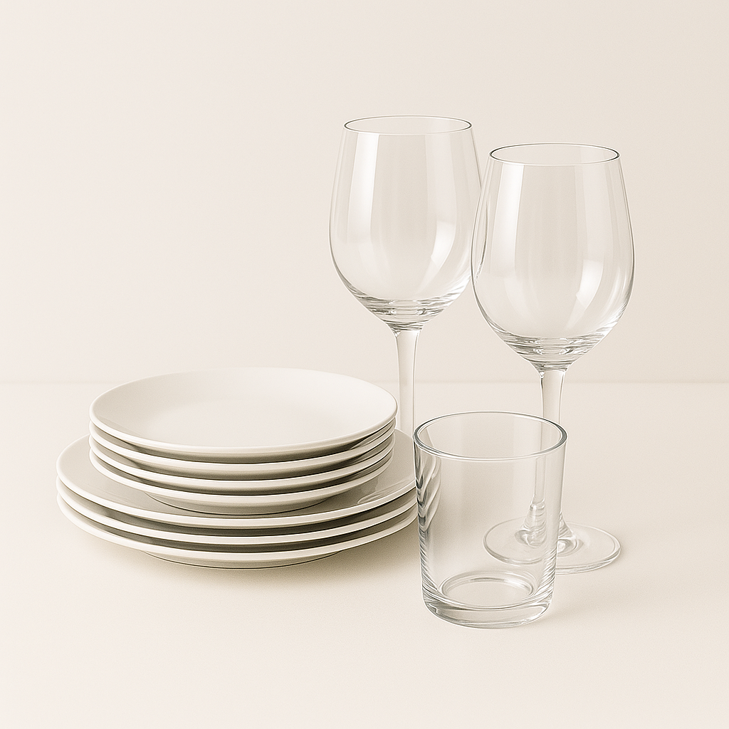 صحون وكاسات