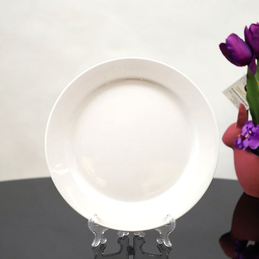 صحن سفرة ميلامين دائري ابيض 10.5 "