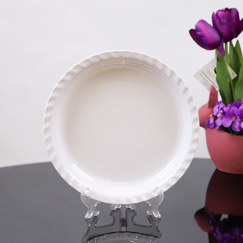 سدر ميلامين دائري ابيض 30سم