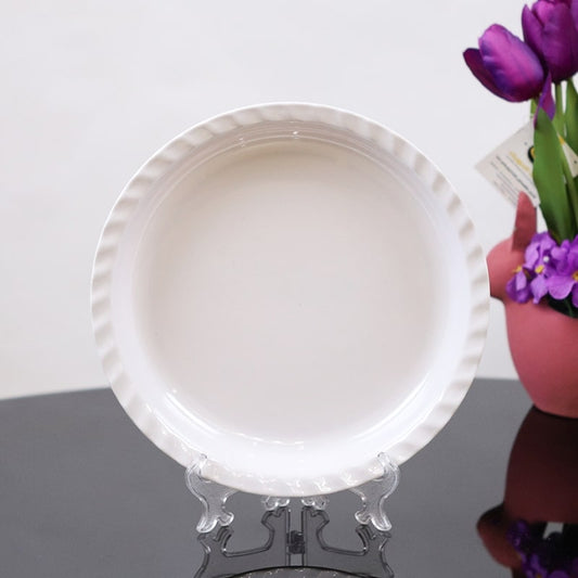 سدر ميلامين دائري ابيض 35سم