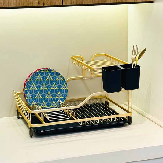 مشك صحون الومنيوم ذهبي