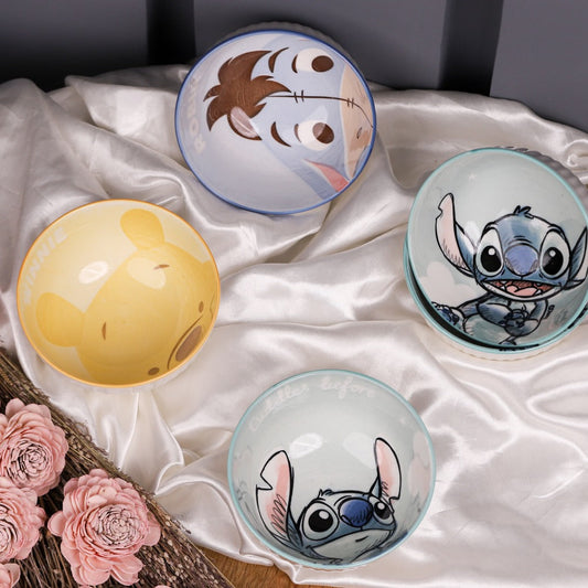 وعاء بورسلان ملوّن مزخرف برسومات ديزني