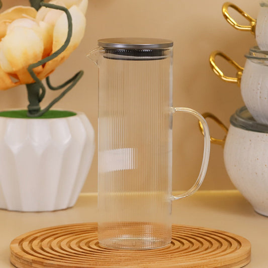 ابريق ماء 1200 مل غطاء خشب