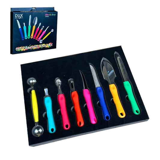 طقم زينة فواكه DUX ملون 8 قطع