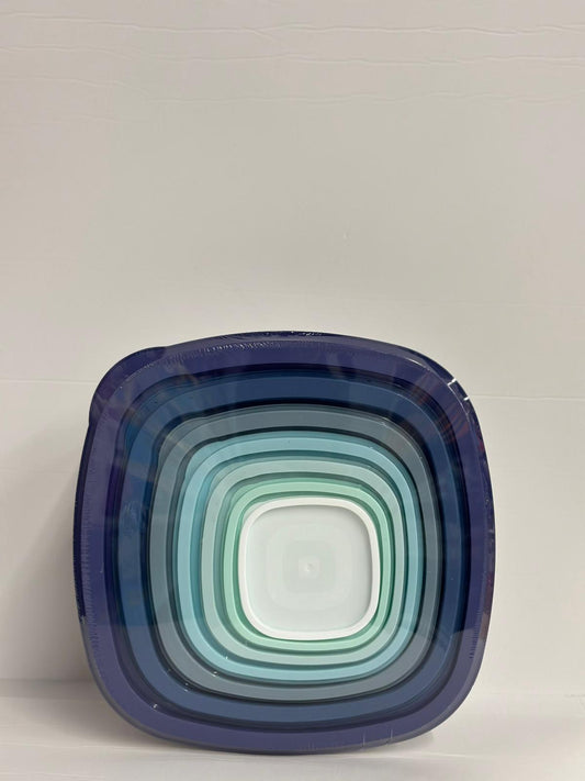 طقم 7 علب بلاستيك مربعة 24×24×10