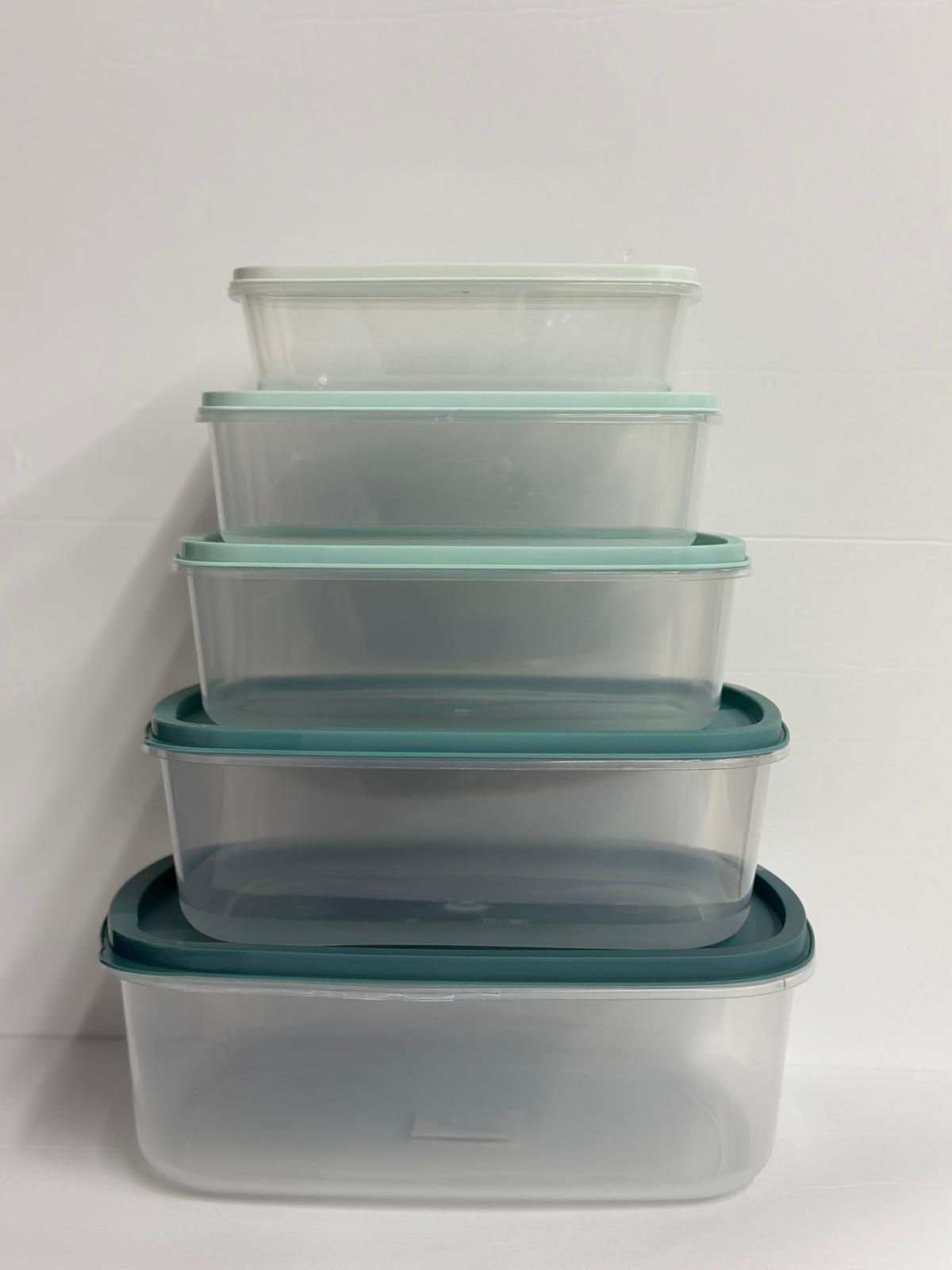 طقم 5 علب بلاستيك 24×16.5×9