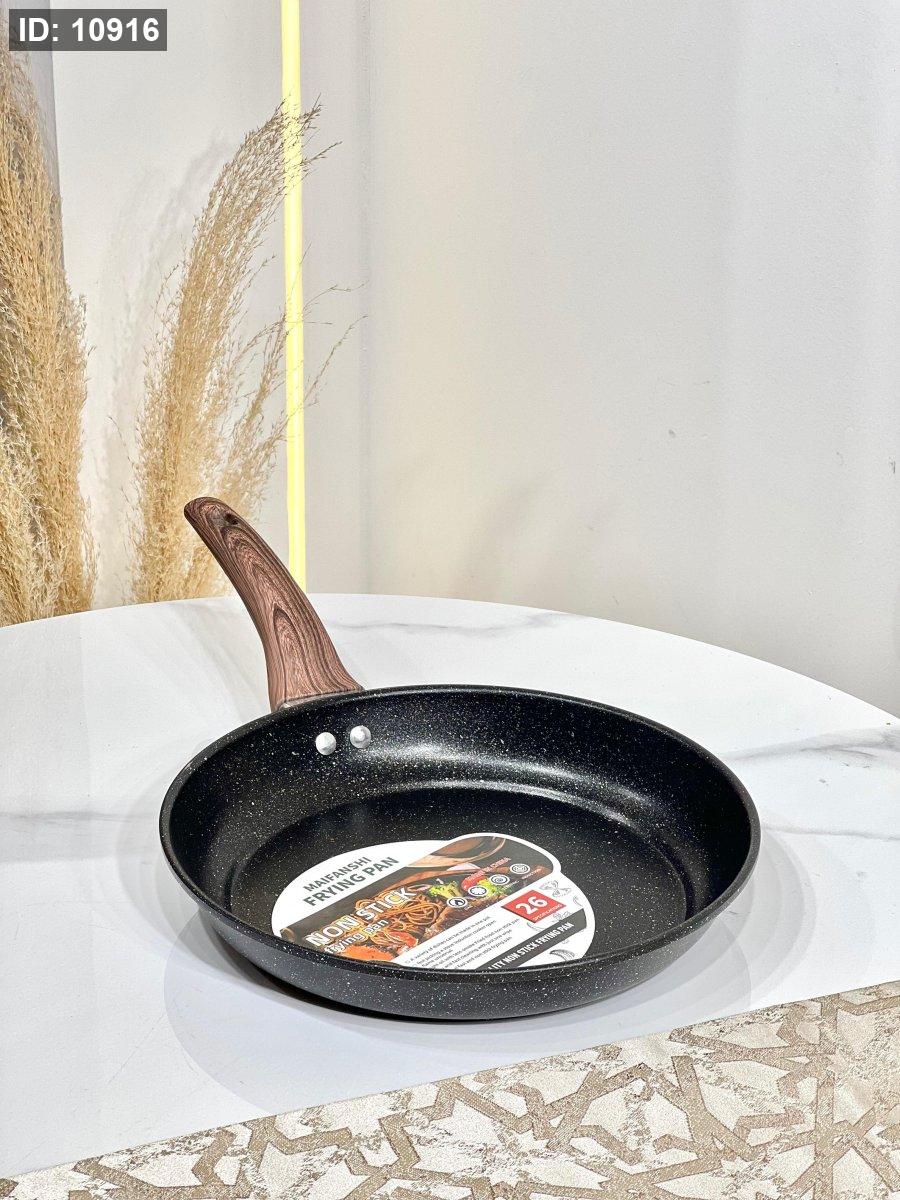 مقلاة جرانيت 26 سم باللون الأسود المنقط