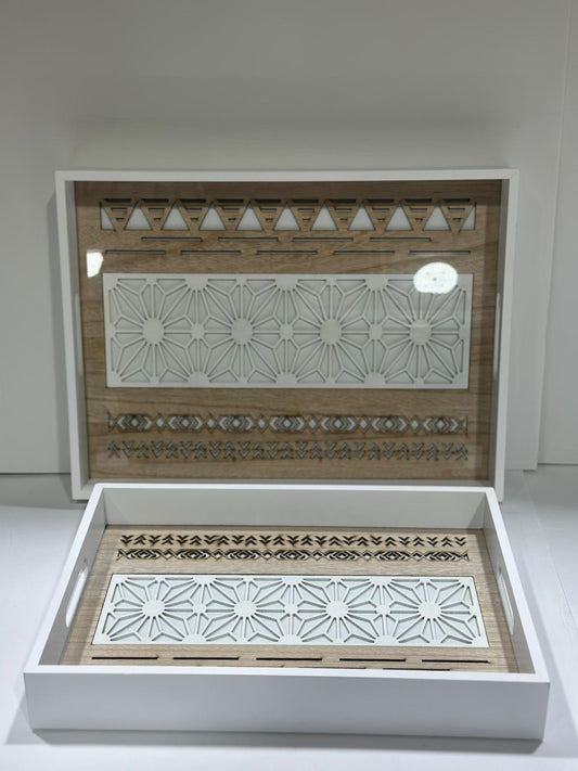 طقم صواني خشب