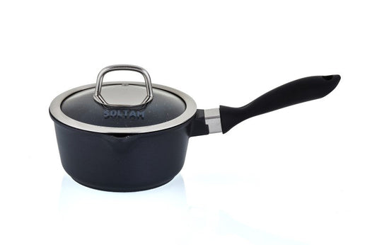 كاسرولة مع غطاء 16×8.5 سم 1.4 لتر Mineral Stone سولتام