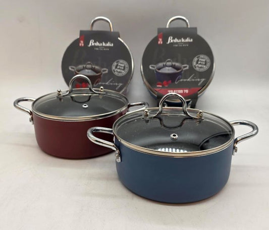 طنجرة ميني مقابض نيروستا 16 betha italia