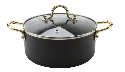 طنجرة ميني مقابض ذهبي 14 betha italia