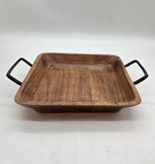 جاط تقديم مربع من خشب المانجو 25*25 سم betha italia