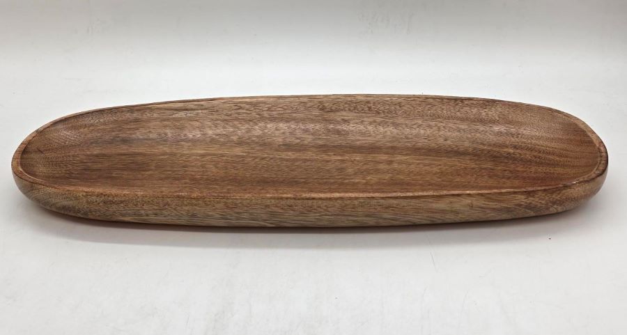 جاط تقديم بيضاوي من خشب المانجو 16*46 سم betha italia