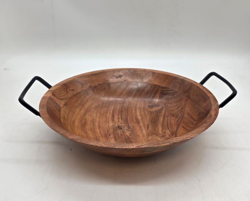 جاط تقديم مع ايدين من خشب المانجو 30 سم betha italia