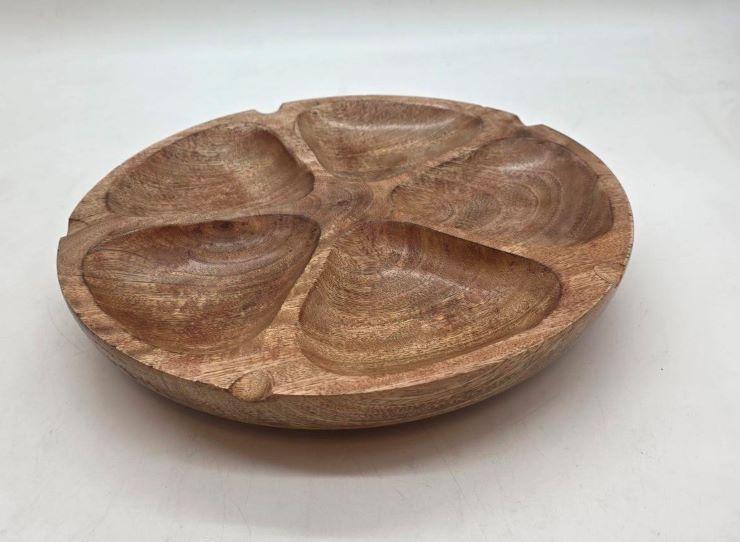 جاط تقديم دائري من خشب المانجو 30.50 سم betha italia