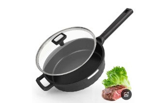 كاسرولة مع يد وغطاء زجاج 2.5 ليتر