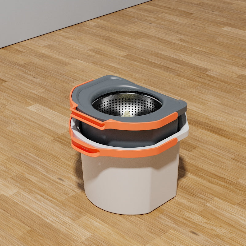 طقم ممسحة دوّارة مزدوجة بدواسة عملية