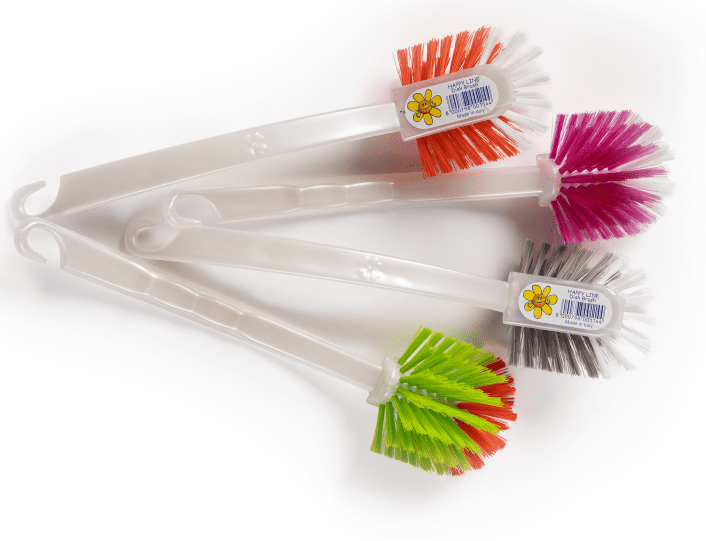 فرشاة ملونة لتنظيف القناني