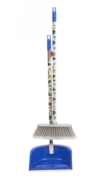 طقم مكنسة ومجرود مع عصا قابلة للطي MARLIN