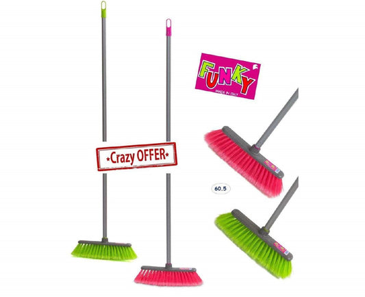 مكنسة مع عصا 120 سم FUNKY