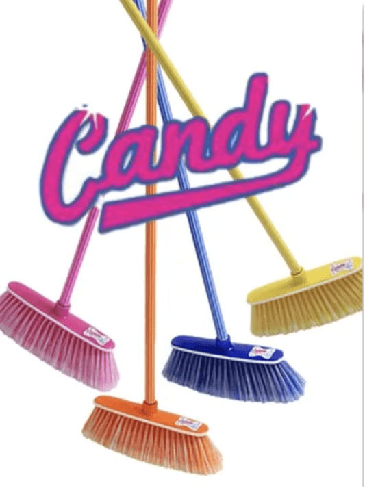 مكنسة مع عصا ملونة 120 سمCANDY