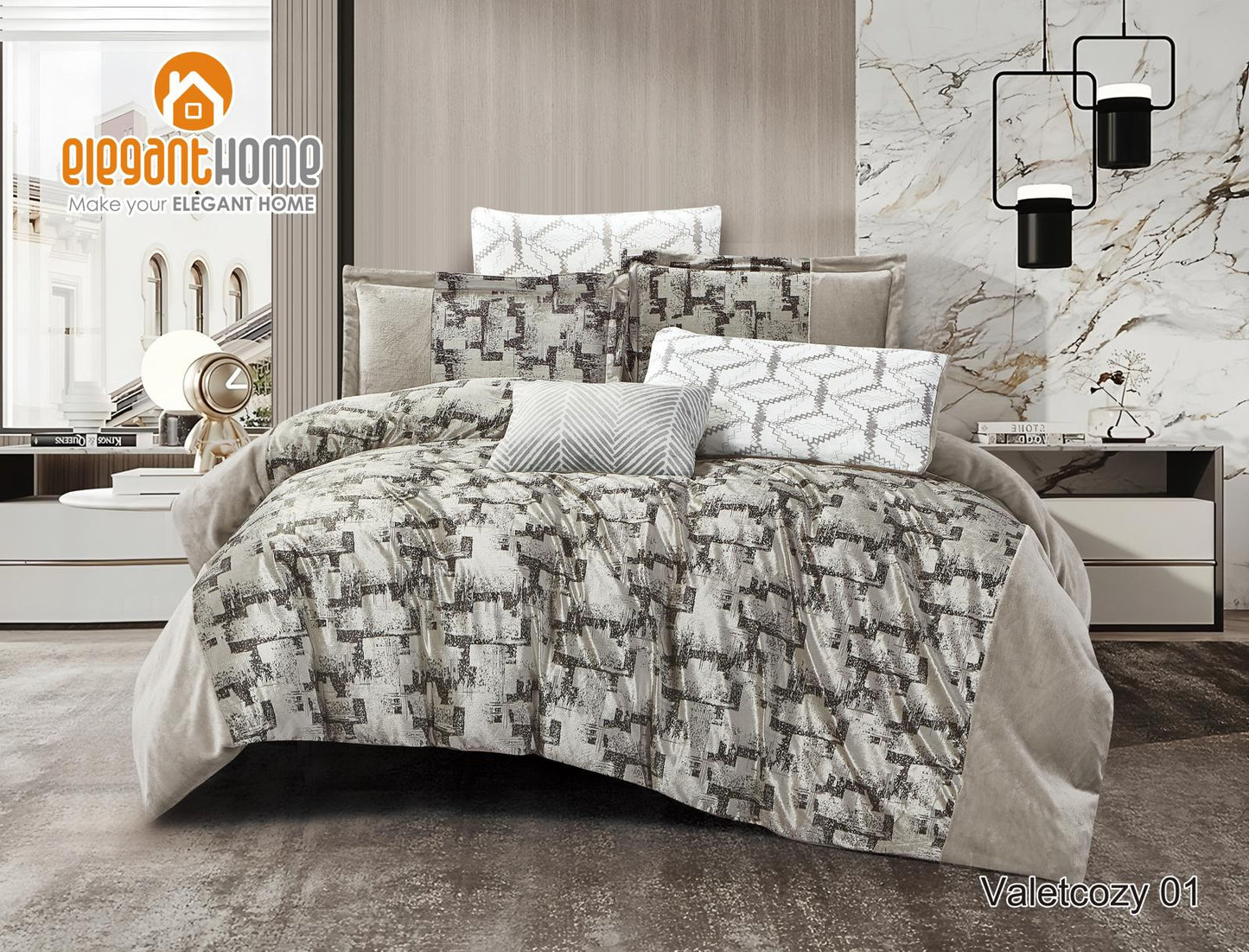 طقم مفارش شتوي مزوج VALVETCOZY