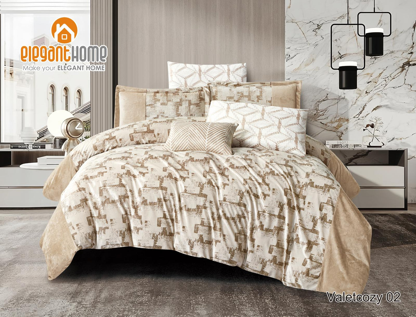 طقم مفارش شتوي مزوج VALVETCOZY