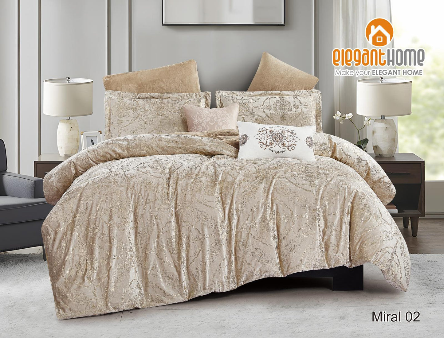 طقم مفارش شتوي مزوج MIRAL