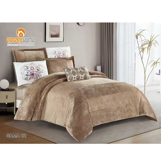 sama طقم لحاف شتوي مزوج 7 قطع
