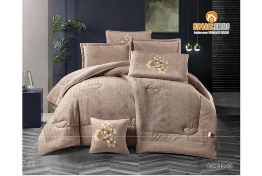 Blue طقم لحاف شتوي مزوج 7 قطع