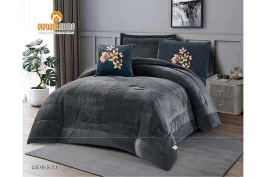 Blue طقم لحاف شتوي مفرد 5 قطع