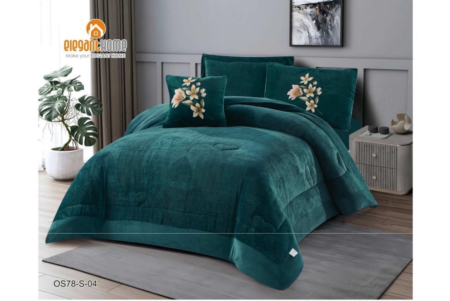 Blue طقم لحاف شتوي مفرد 5 قطع