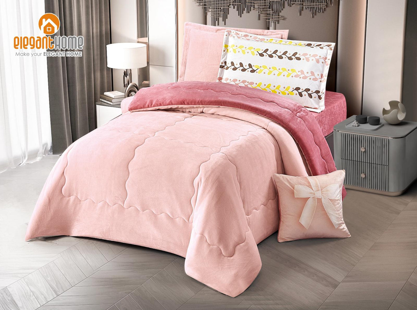 طقم مفارش شتوي مفرد COLORING