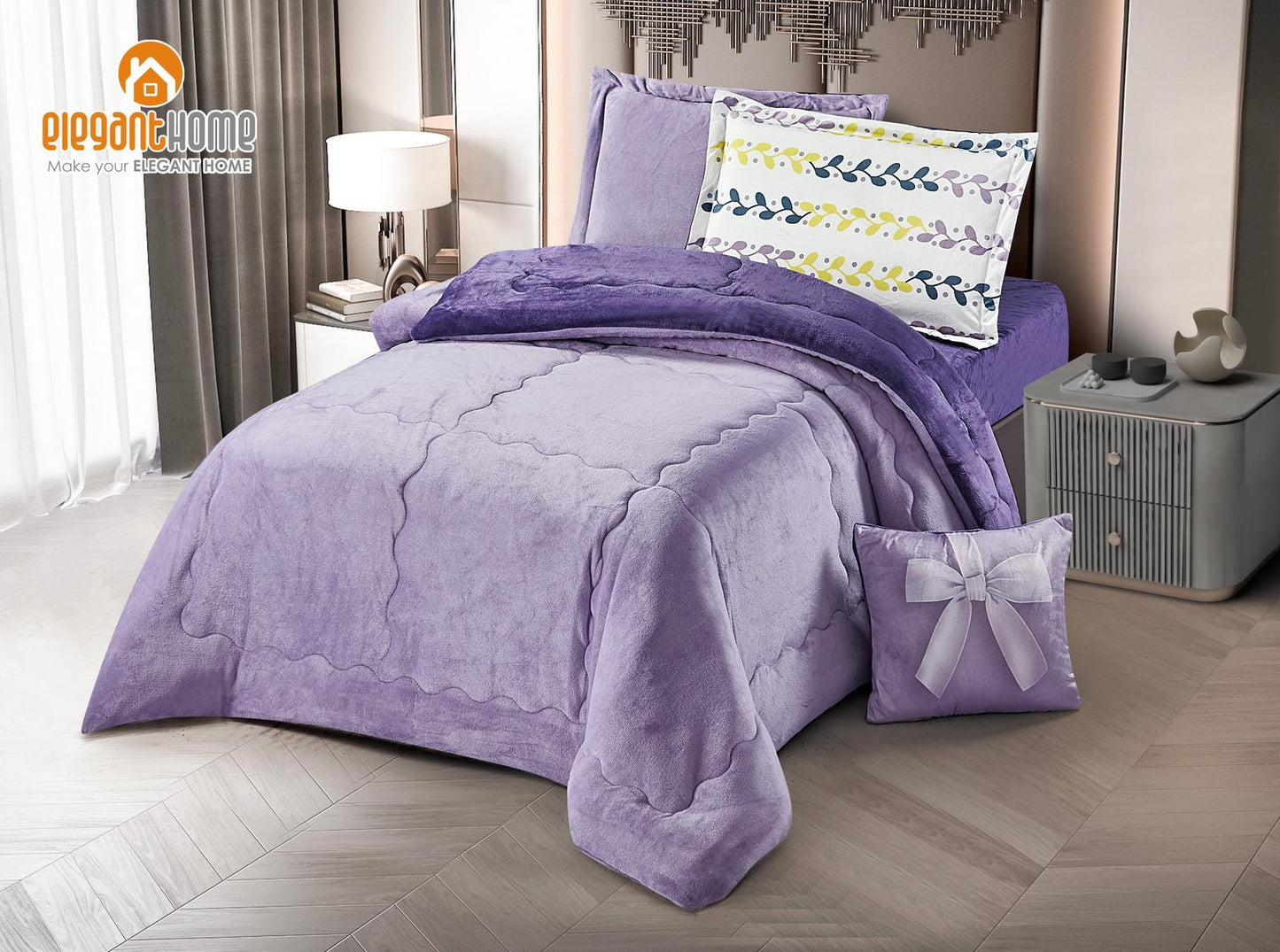 طقم مفارش شتوي مفرد COLORING