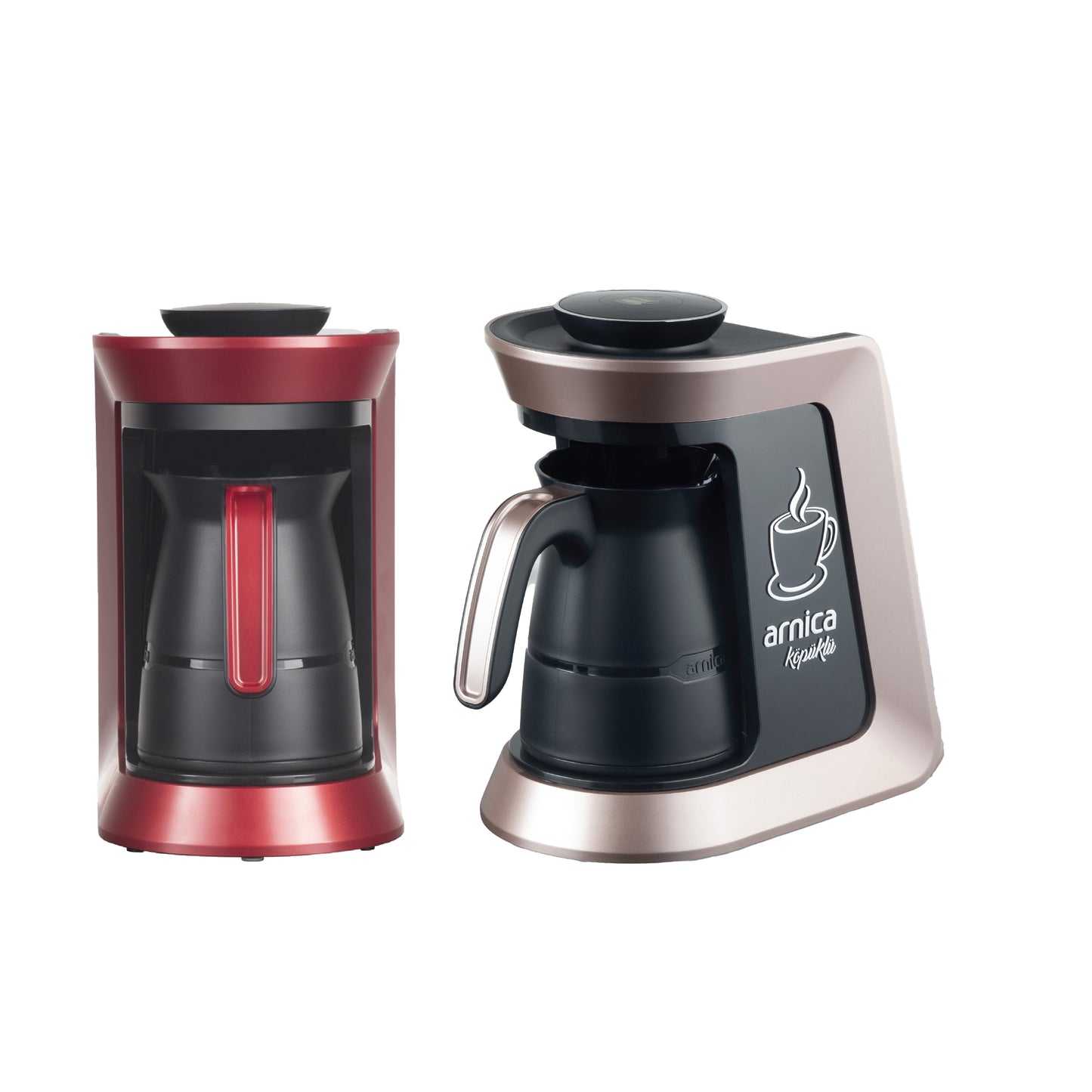 מכונת קפה טורקית ברונזה  אדום.