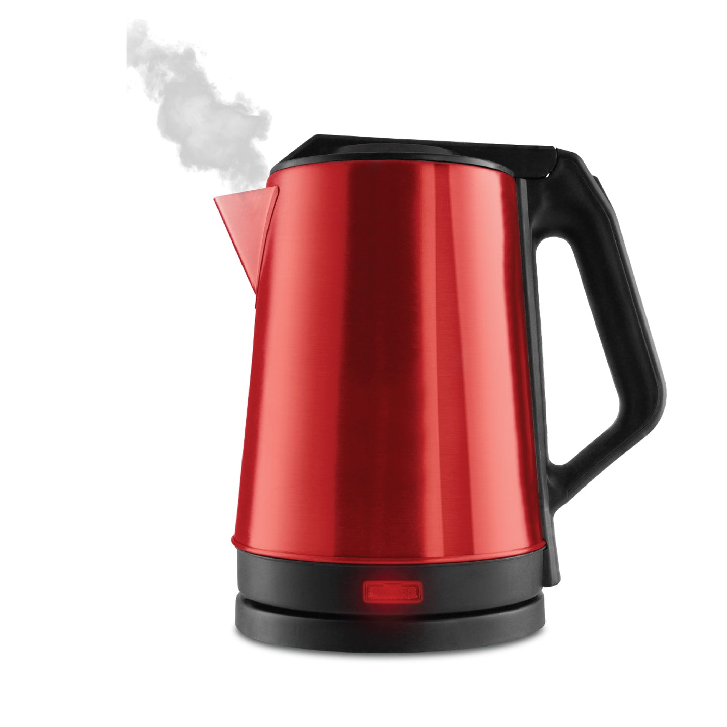 קומקום חימום מים מנירוסטה 1.8 ליטר, אדום.